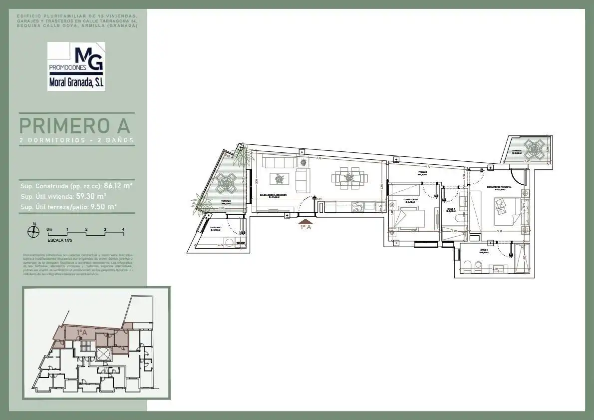 Piso en venta en Calle Calle Tarragona, 34, Poniente