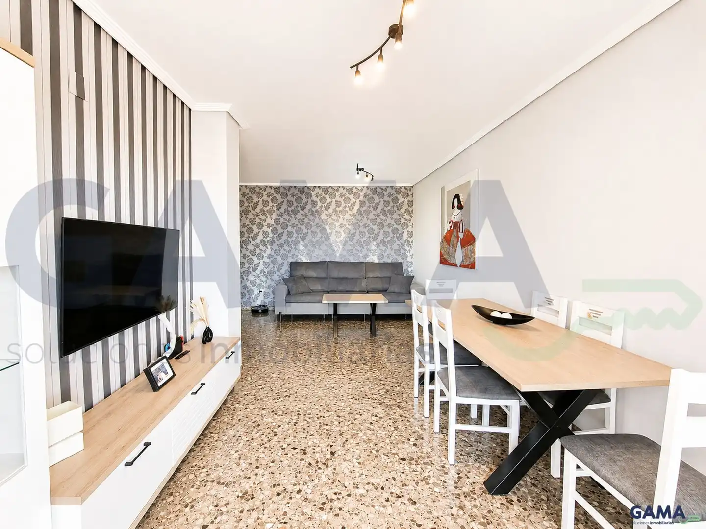 Sala d'estar de Pis en venda en Alzira amb Aire condicionat