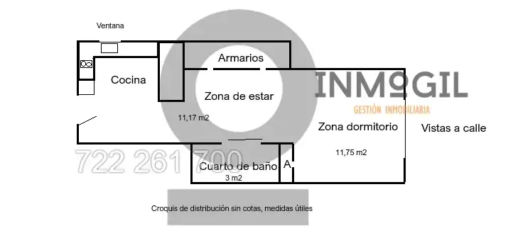 Study for rent in Madrid  with Air Conditioner, Heating and Parquet flooring