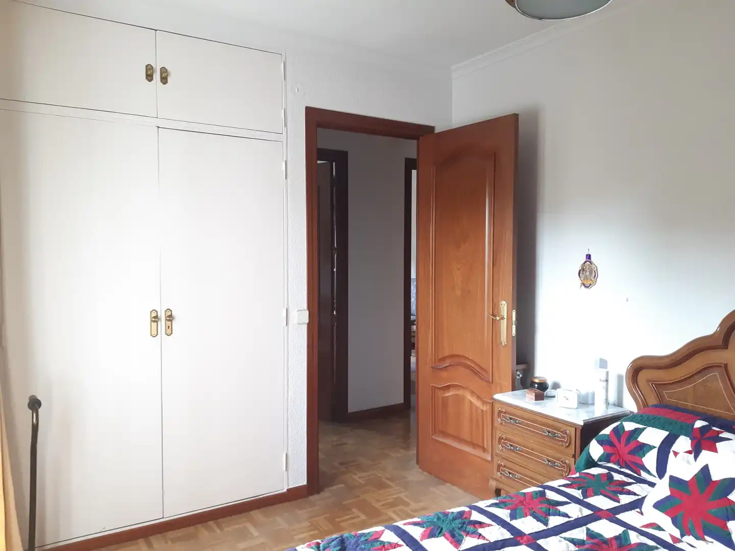 Bedroom of Flat for rent in Madrid  with Air Conditioner, Parquet flooring and Terrace