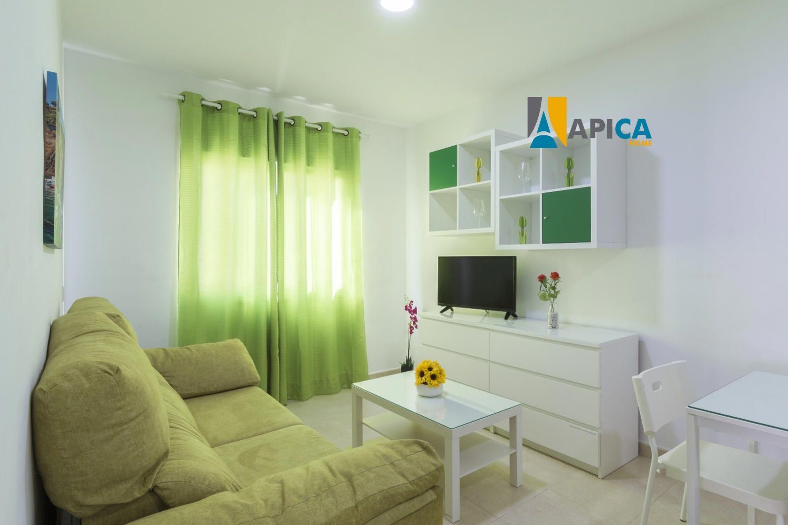 Living room of Flat for sale in Barbate  with Air Conditioner and Furnished