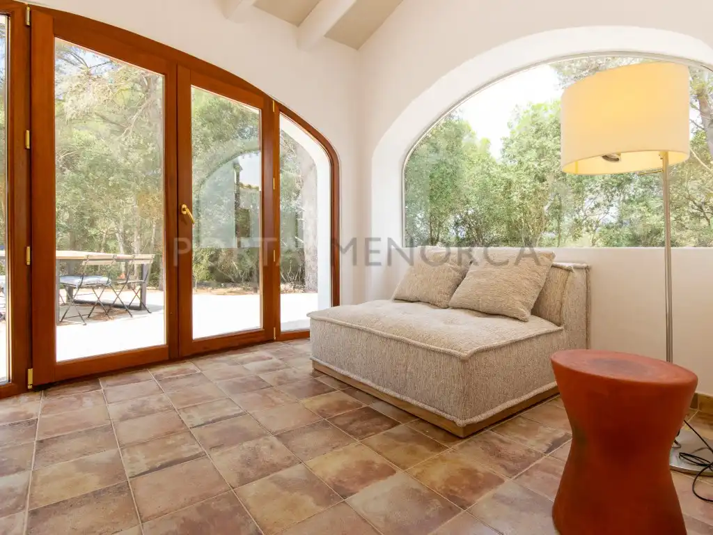 Sala de estar de Finca rústica en venta en Ferreries con Piscina