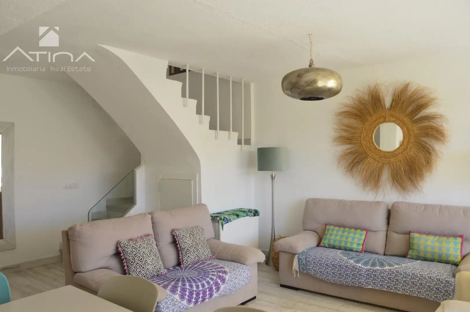 Wohnzimmer von Maisonette zum Verkauf in Jávea / Xàbia mit Klimaanlage, Heizung und Privatgarten