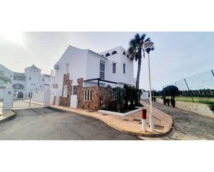 Exterior view of Single-family semi-detached for sale in Roquetas de Mar  with Air Conditioner, Terrace and Swimming Pool