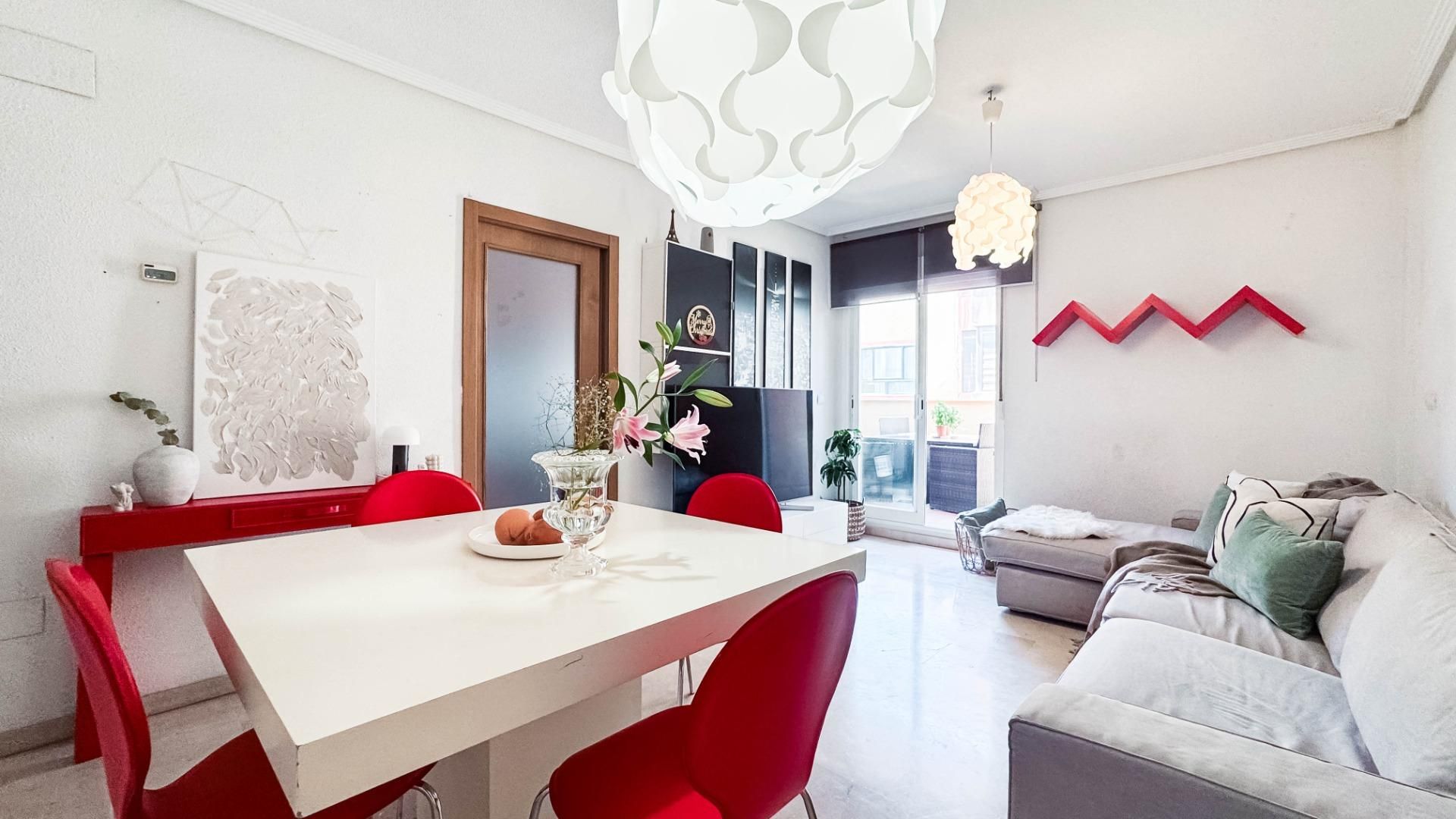 Living room of Flat for sale in Alicante / Alacant  with Air Conditioner, Terrace and Balcony