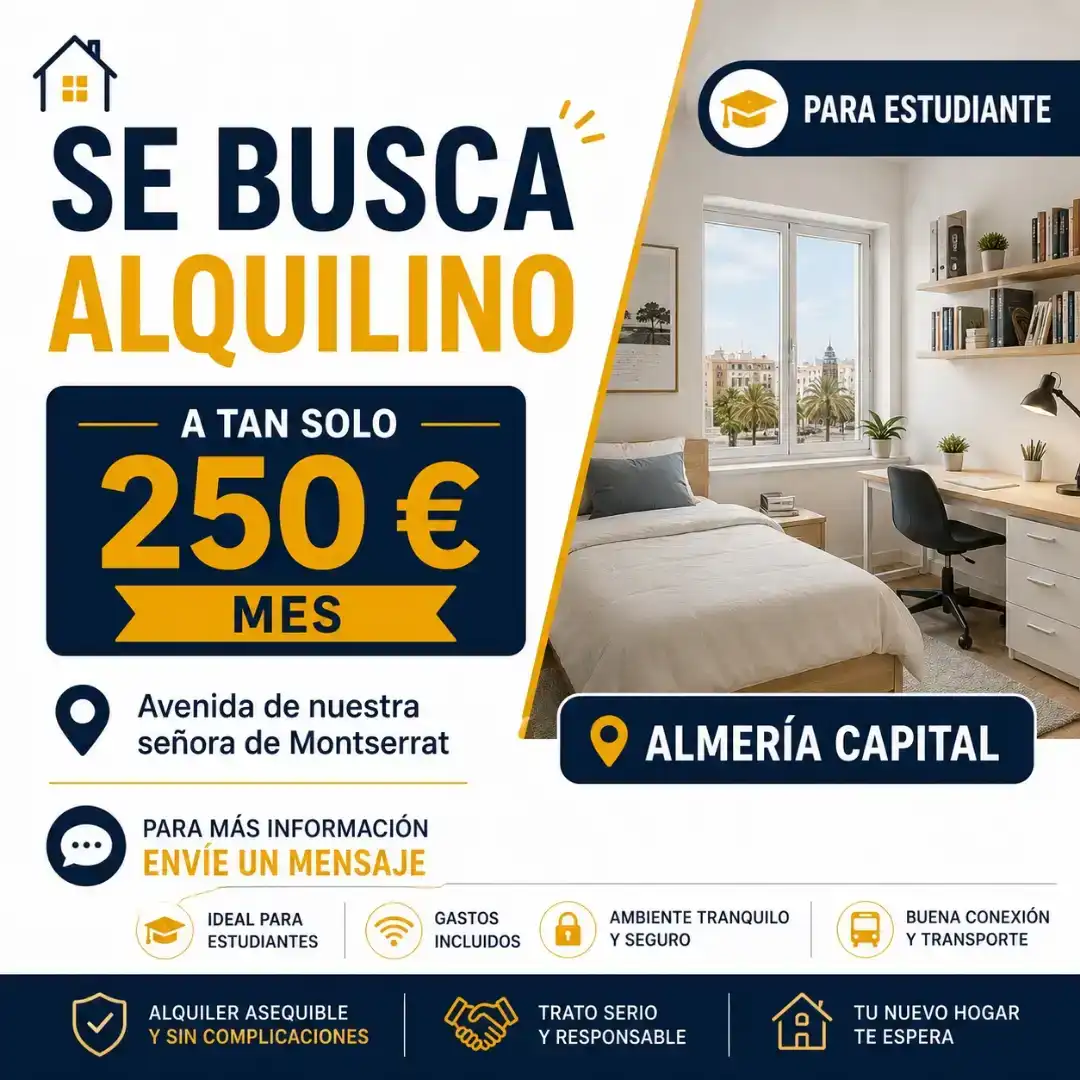 Fotografía del inmueble reportado: 250 €/mes — Almería, Almería