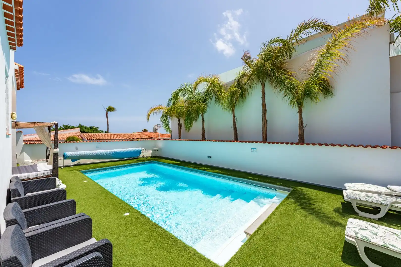 Piscina de Casa o xalet en venda en San Miguel de Abona amb Aire condicionat, Jardí privat i Terrassa