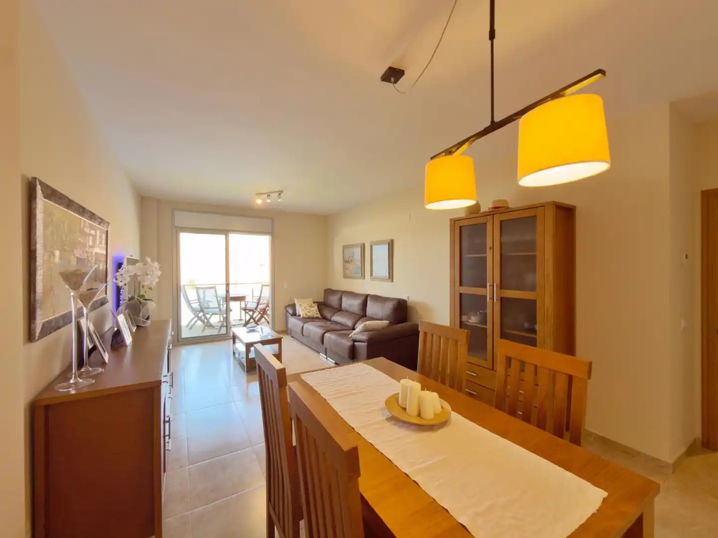 Sala d'estar de Pis en venda en Cubelles amb Aire condicionat, Calefacció i Terrassa