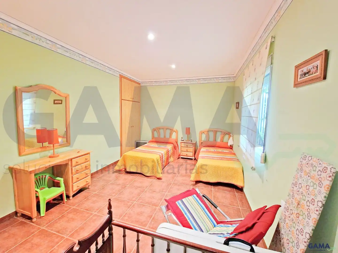 Habitación de Casa o chalet en venta en La Pobla Llarga con Aire acondicionado y Piscina
