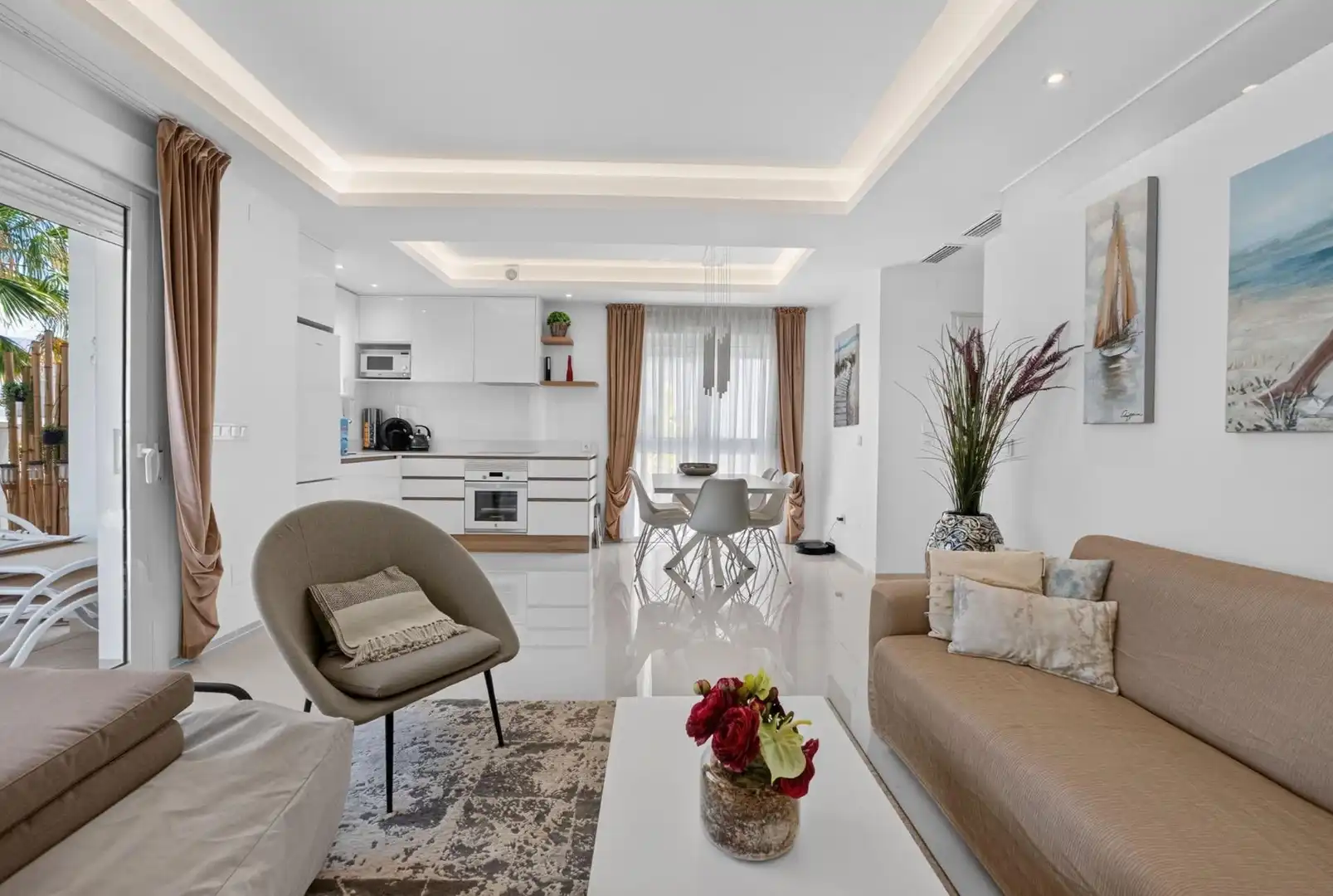 Living room of Apartments for sale in Rojales  with Heating, Private garden and Swimming Pool