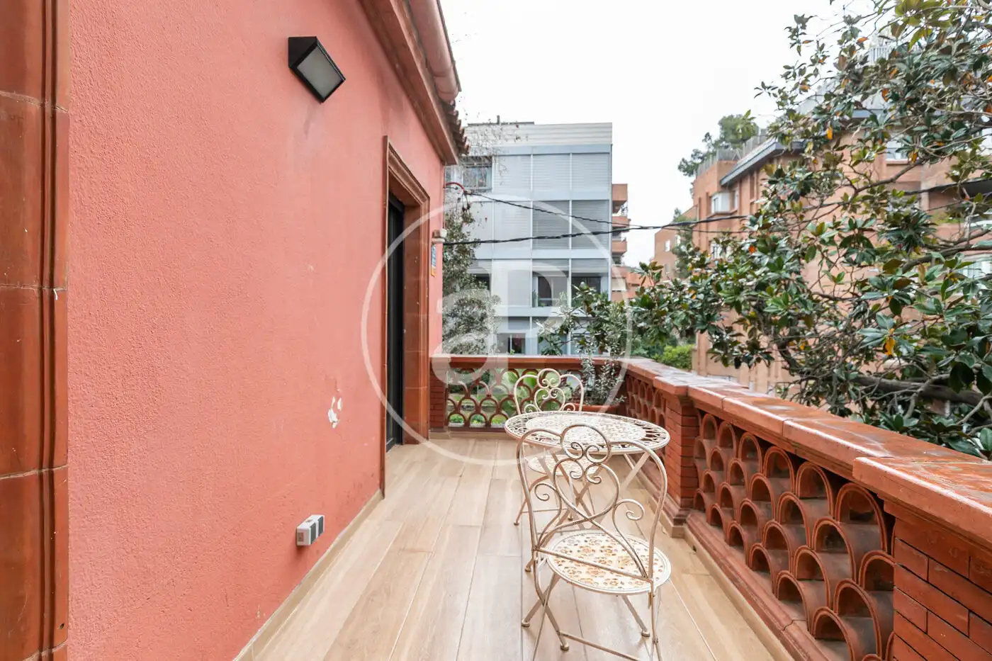 Terrasse von Wohnung zur Miete in Sarrià - Sant Gervasi
