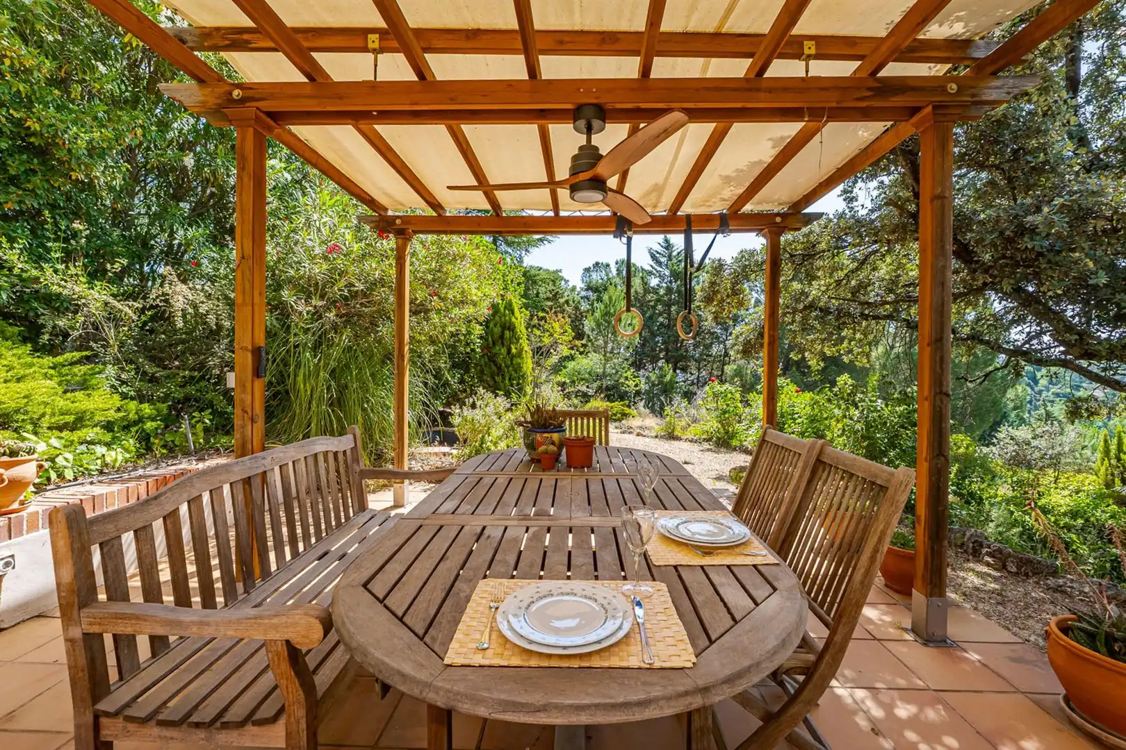 Terraza de Casa o chalet en venta en Las Rozas de Madrid con Aire acondicionado, Calefacción y Jardín privado