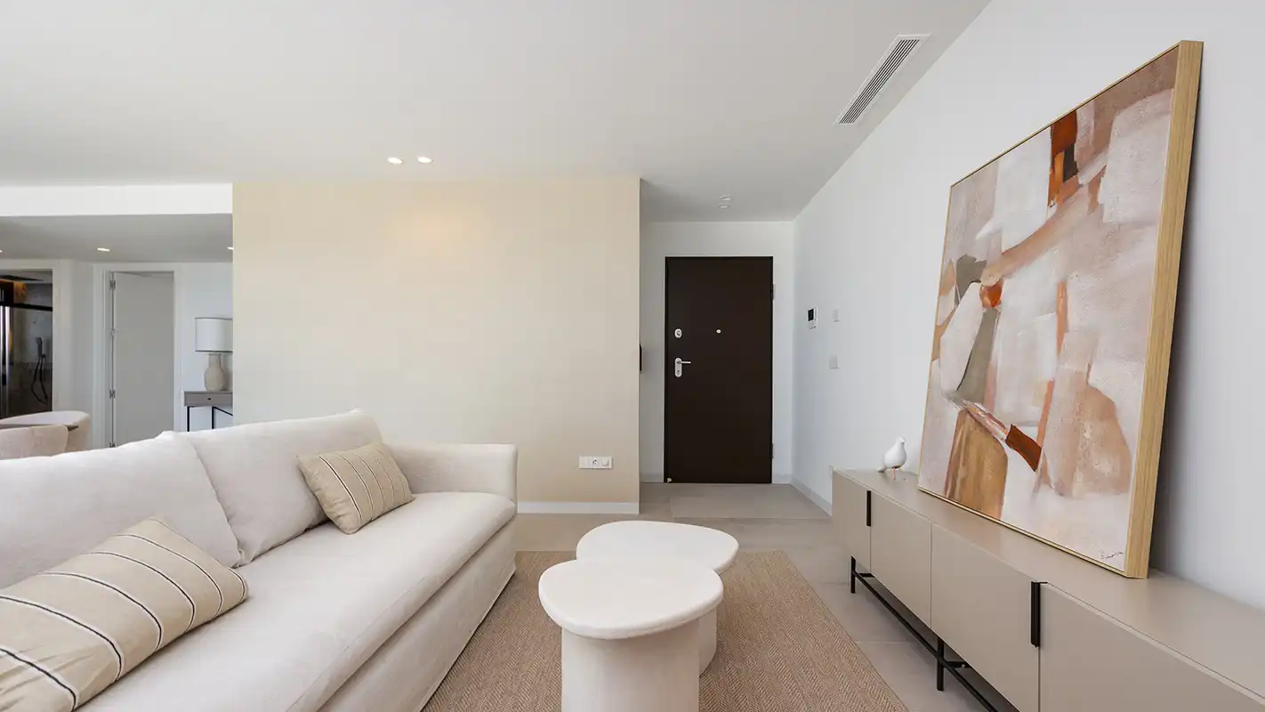 Sala de estar de Casa o chalet en venta en Mutxamel con Aire acondicionado, Calefacción y Jardín privado