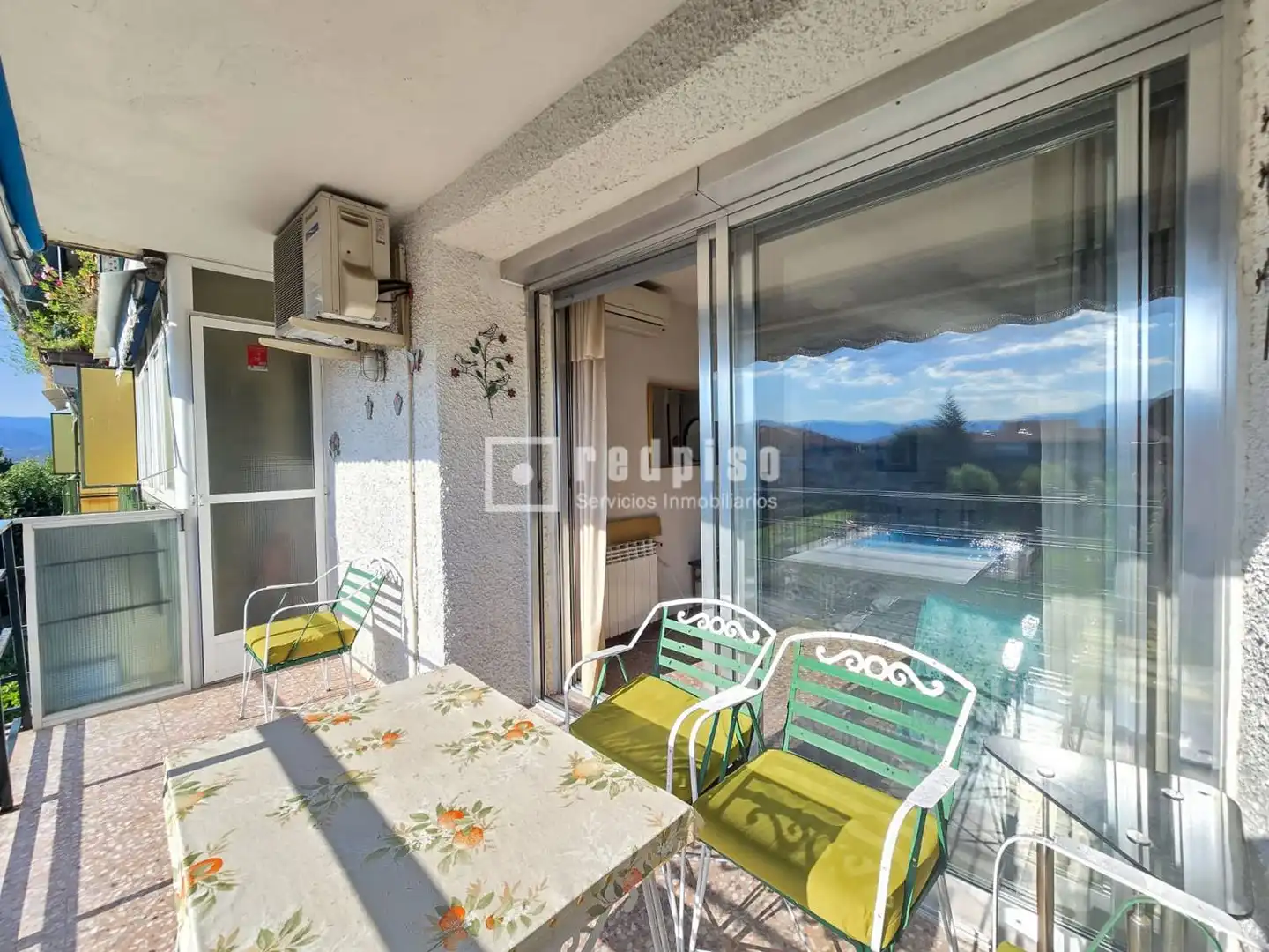 Balcony of Flat for sale in Collado Villalba  with Air Conditioner, Heating and Private garden