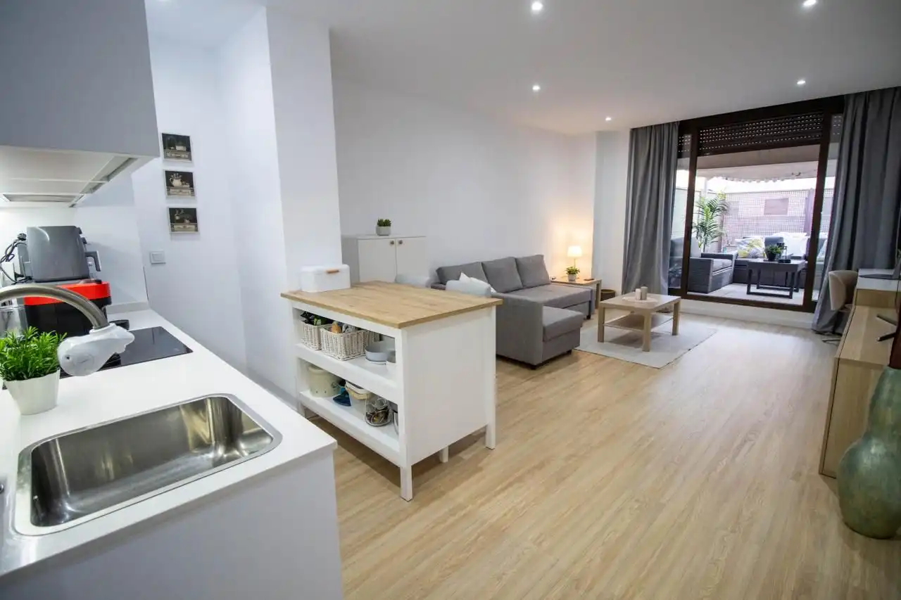 Living room of Flat for rent in Sant Joan d'Alacant  with Air Conditioner and Terrace