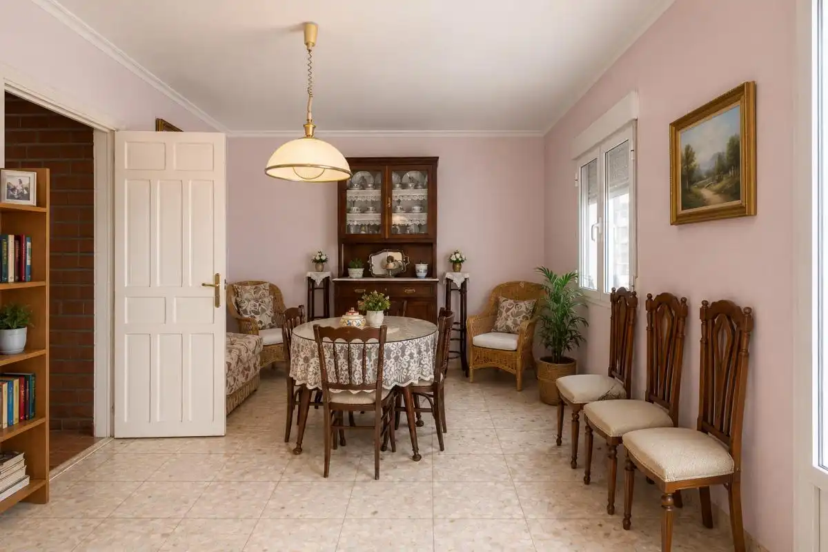 Esszimmer von Einfamilien-Reihenhaus zum Verkauf in Valdepeñas mit Heizung, Terrasse und Balkon