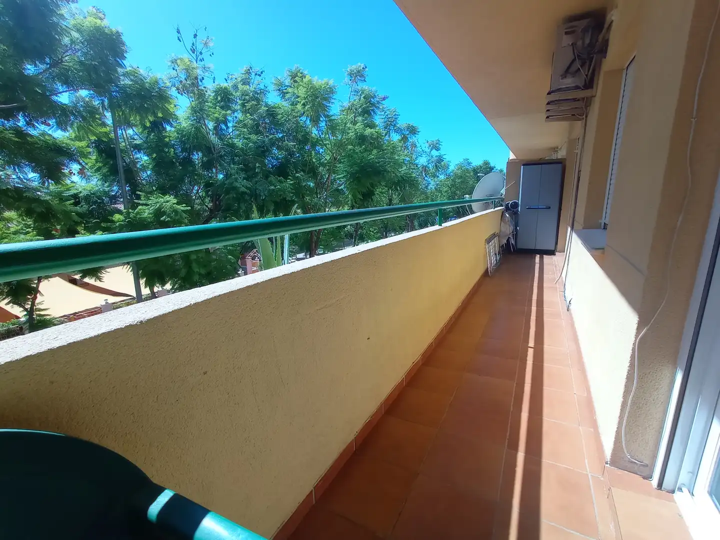 Terrasse von Wohnung zur Miete in Fuengirola mit Klimaanlage, Möbliert und Waschmaschine