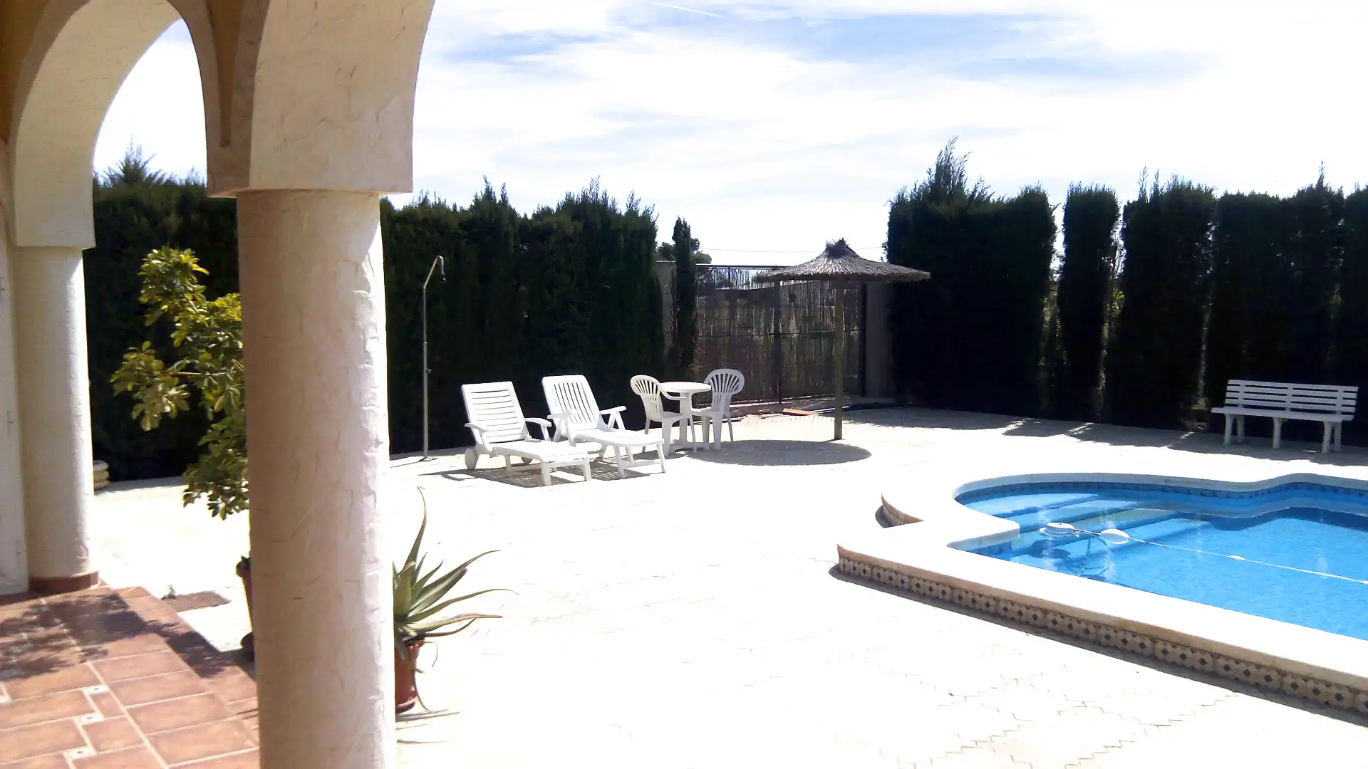 Swimming pool of Houses for rent in Algorós - El Derramador