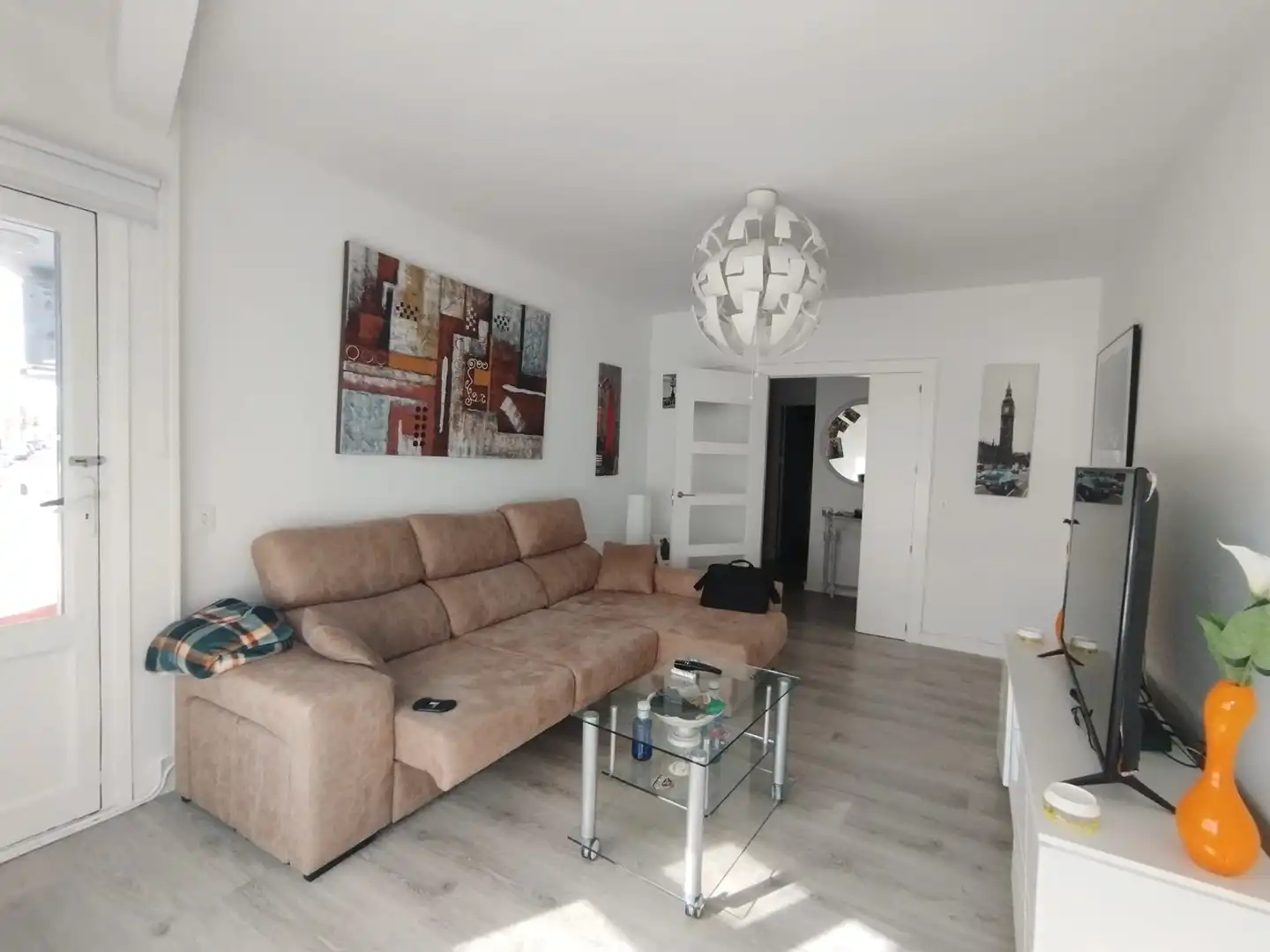 Sala de estar de Piso en venta en Tomelloso con Aire acondicionado, Terraza y Balcón