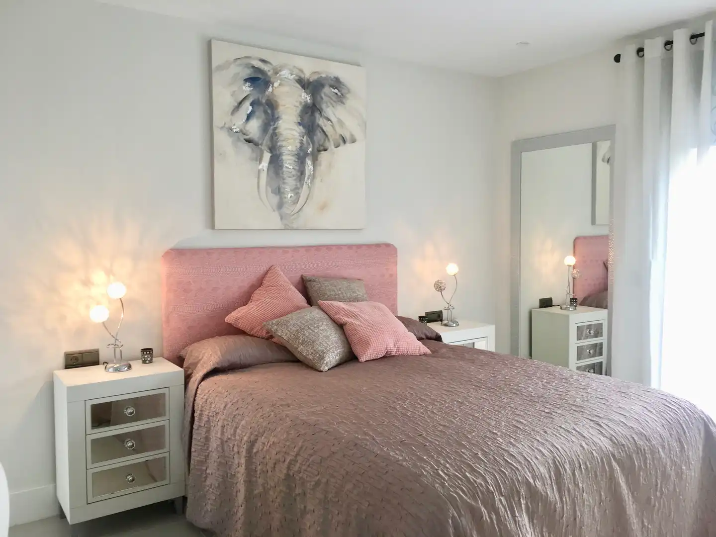 Bedroom of Houses for rent in Estepona  with Air Conditioner, Private garden and Swimming Pool