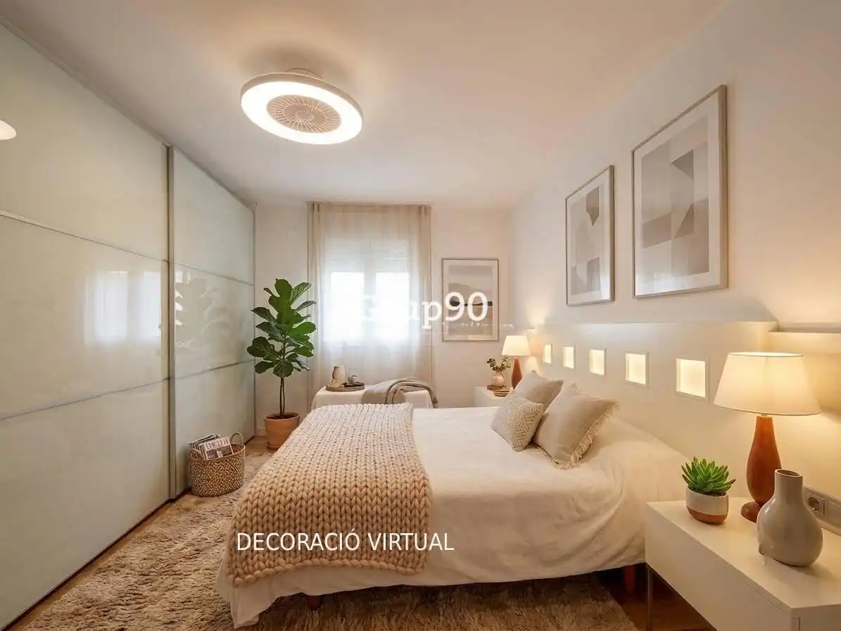Bedroom of Flat for sale in Lleida  with Heating, Parquet flooring and Balcony