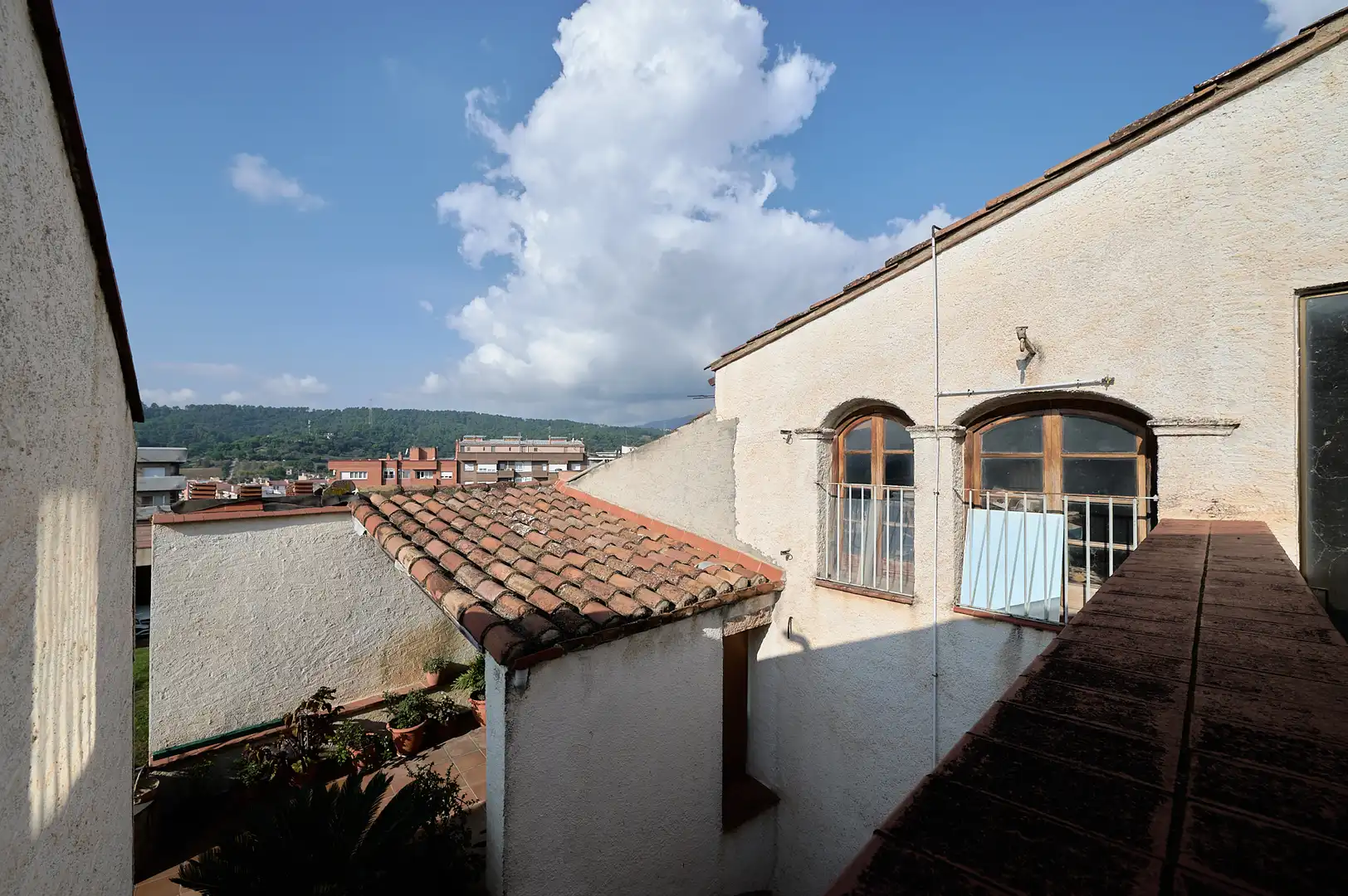 Vista exterior de Casa adosada en venta en Sentmenat con Calefacción, Jardín privado y Horno