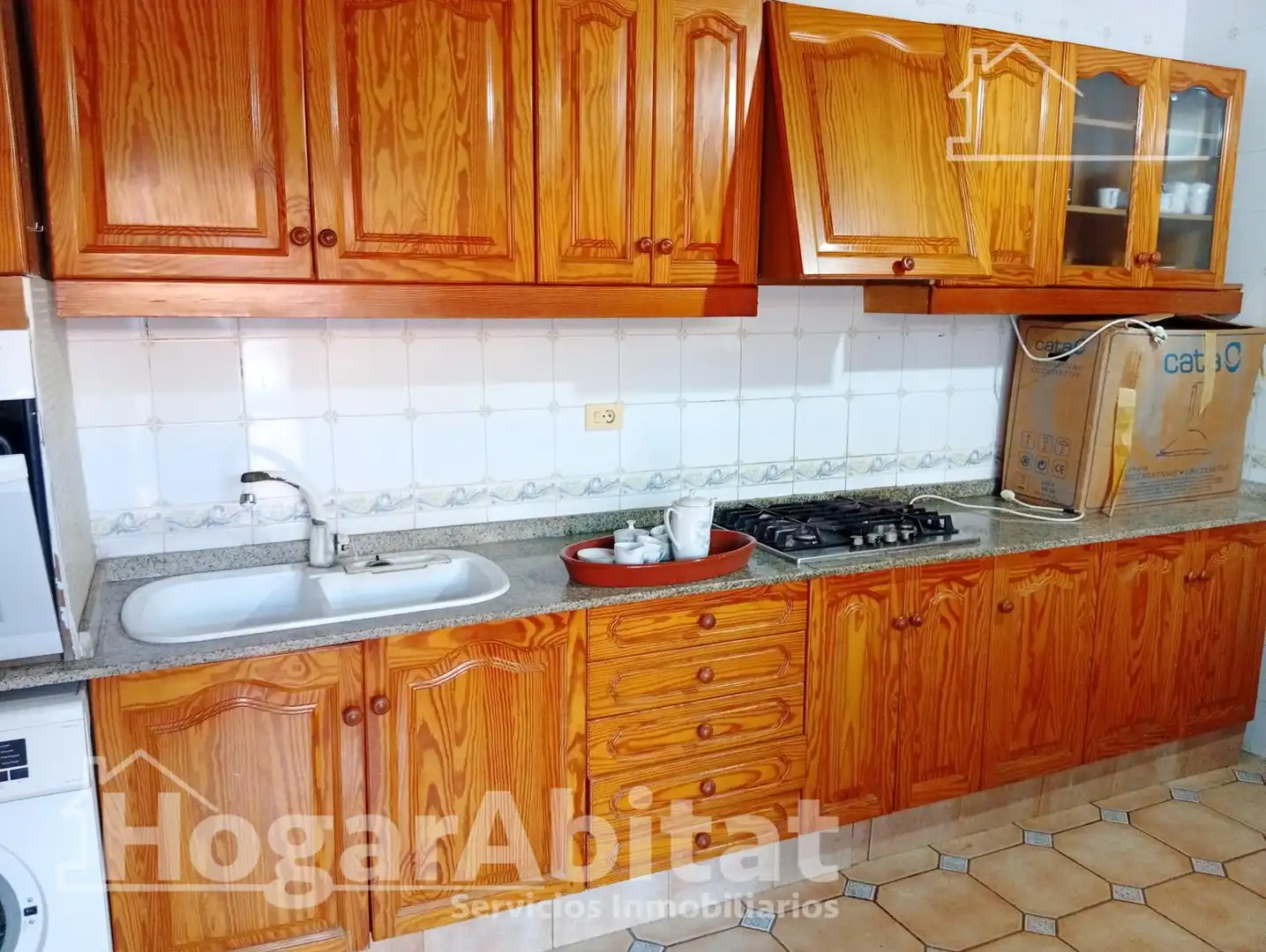 Kitchen of Houses for sale in Castellón de la Plana / Castelló de la Plana  with Air Conditioner, Private garden and Terrace