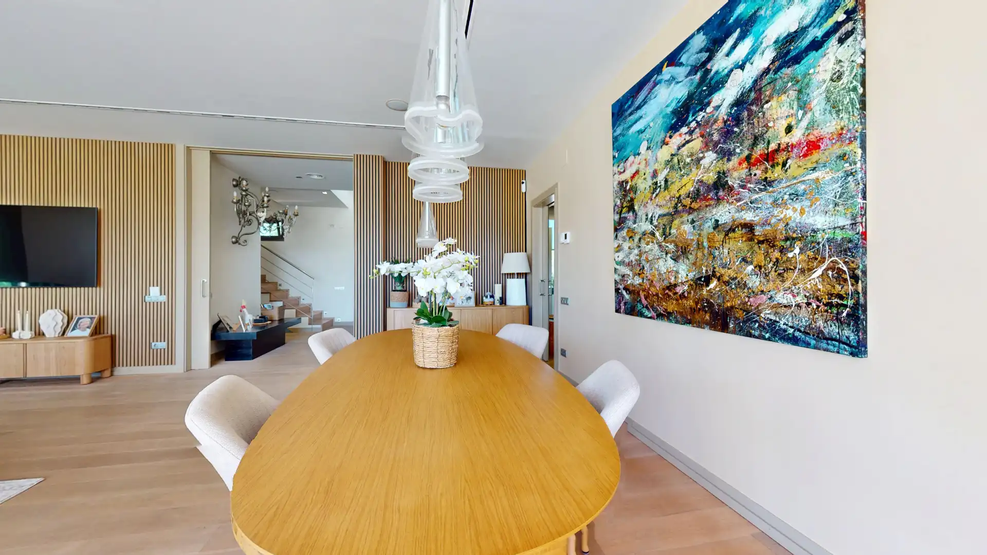 Comedor de Casa o chalet en venta en Mont-roig del Camp con Aire acondicionado, Calefacción y Jardín privado