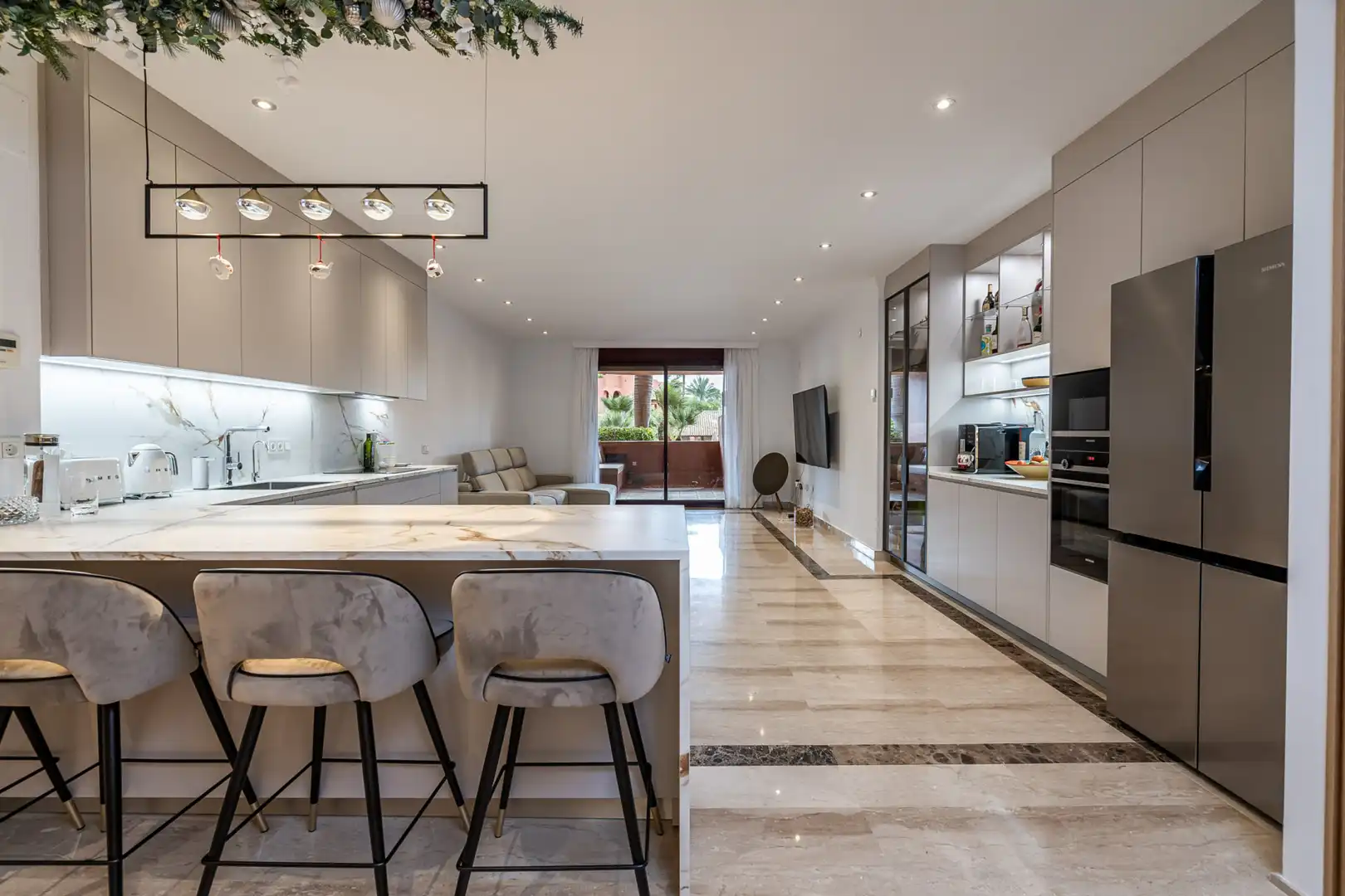 Cocina de Planta baja en venta en Estepona con Aire acondicionado, Terraza y Piscina