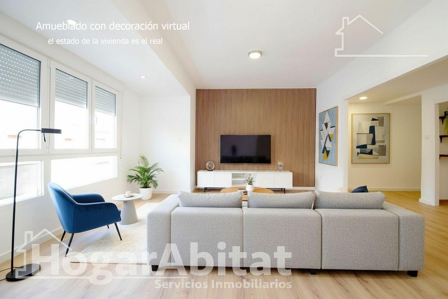 Living room of Flat for sale in Oliva  with Terrace