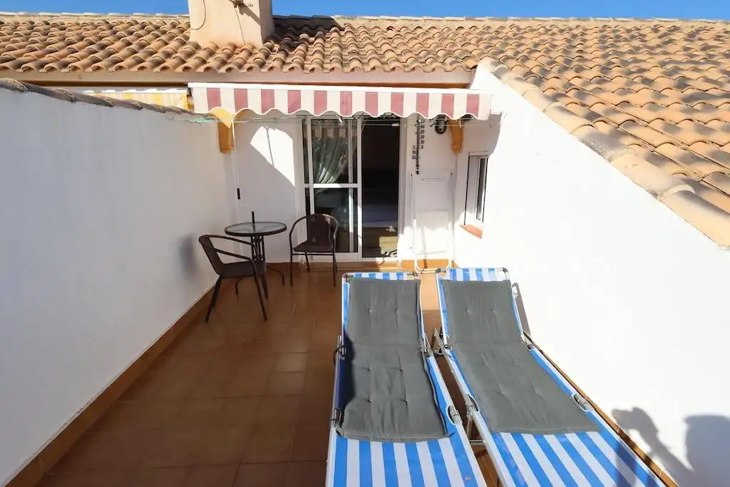 Terrassa de Casa adosada de lloguer en Orihuela amb Aire condicionat, Calefacció i Jardí privat