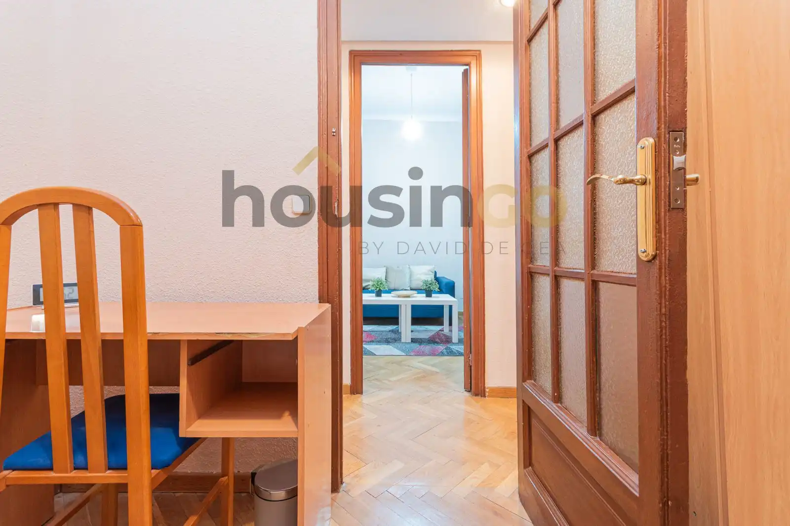 Bedroom of Flat for rent in Madrid  with Heating, Parquet flooring and Furnished