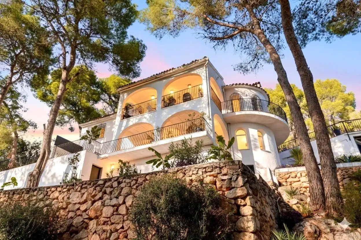 Vista exterior de Casa o chalet en venta en Gandia con Jardín privado, Terraza y Piscina