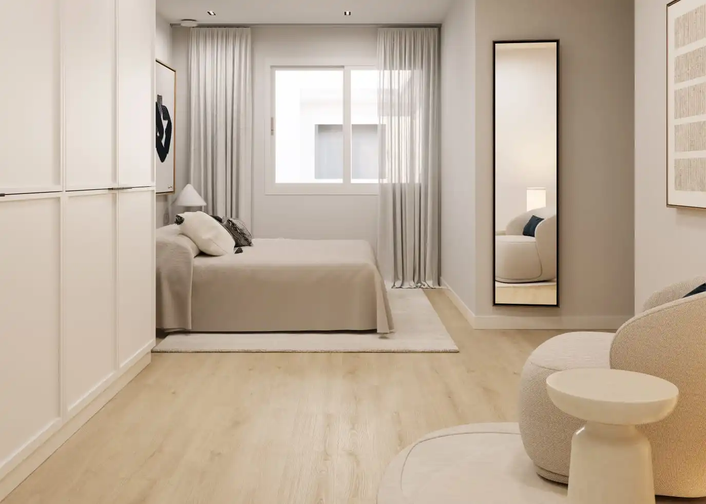 Bedroom of Flat for sale in Utebo  with Air Conditioner, Heating and Terrace