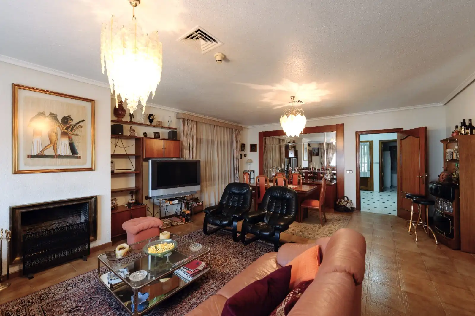 Living room of Houses for sale in Recas  with Air Conditioner, Heating and Private garden