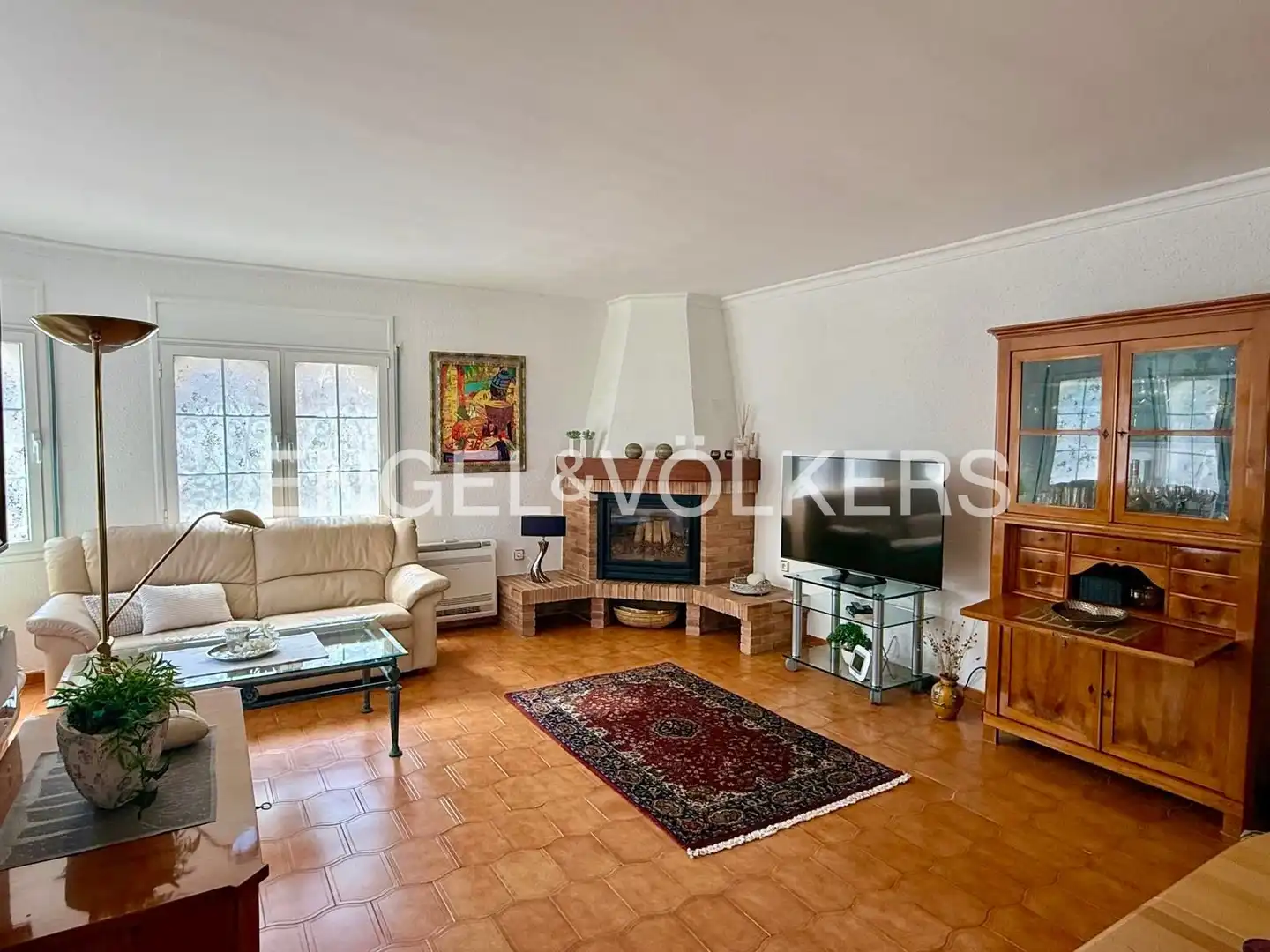 Sala de estar de Casa o chalet en venta en Mont-roig del Camp con Aire acondicionado, Calefacción y Jardín privado