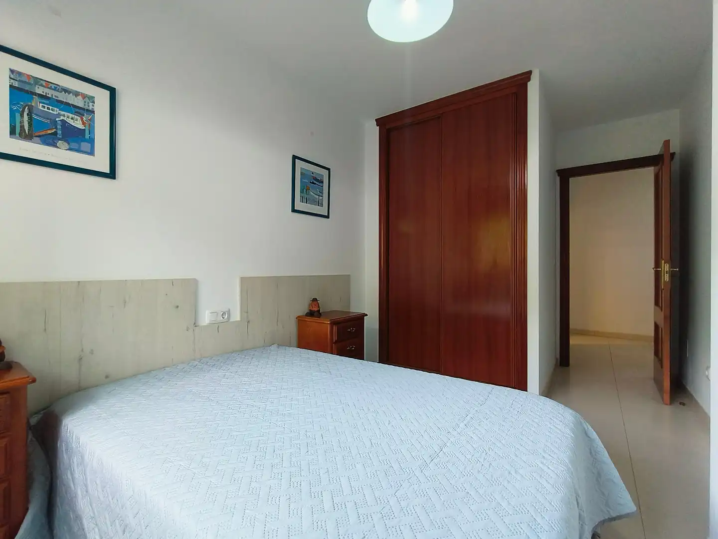Bedroom of Flat for rent in Poio  with Heating, Furnished and Balcony
