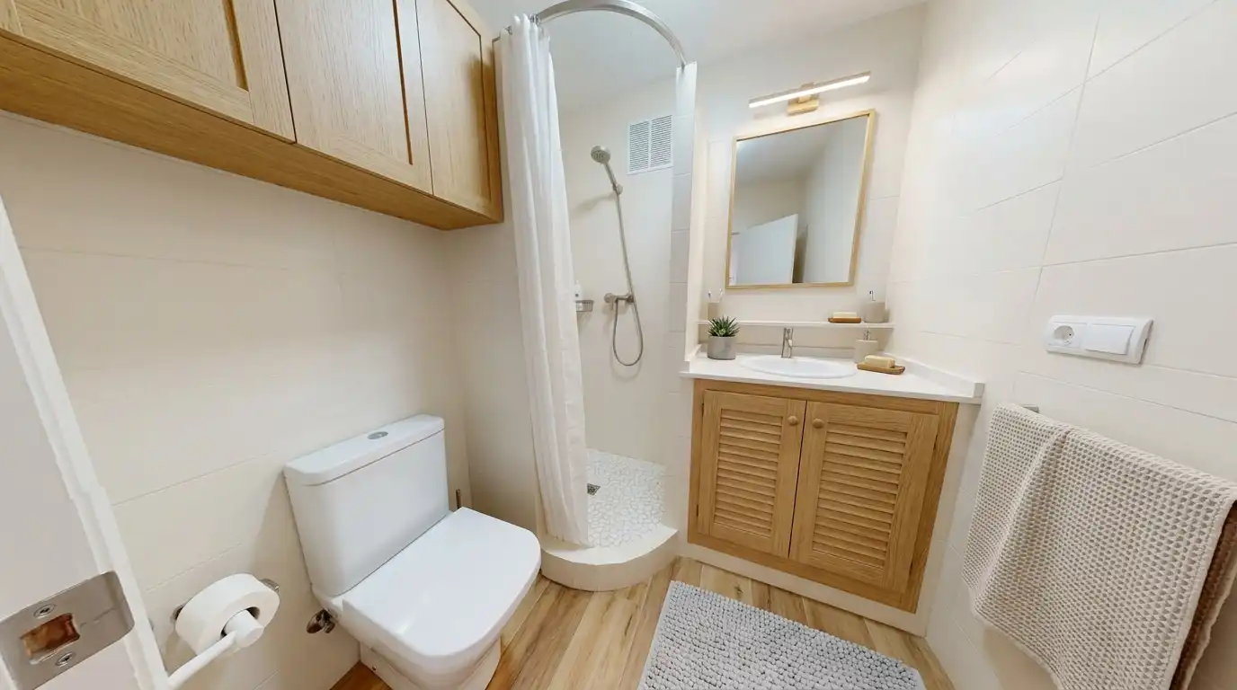Baño de Dúplex en venta en Sant Josep de sa Talaia con Aire acondicionado, Terraza y Piscina