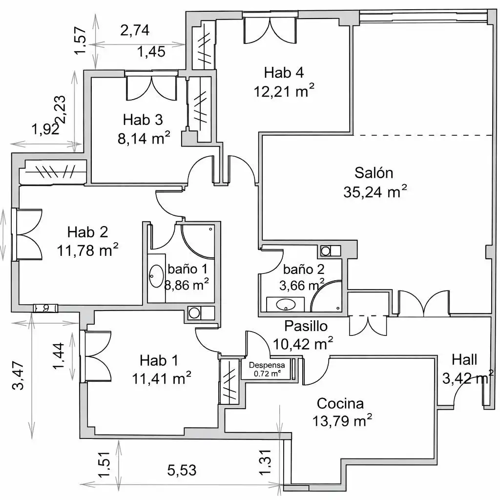 Piso en venta en Madrid con Aire acondicionado, Calefacción y Parquet