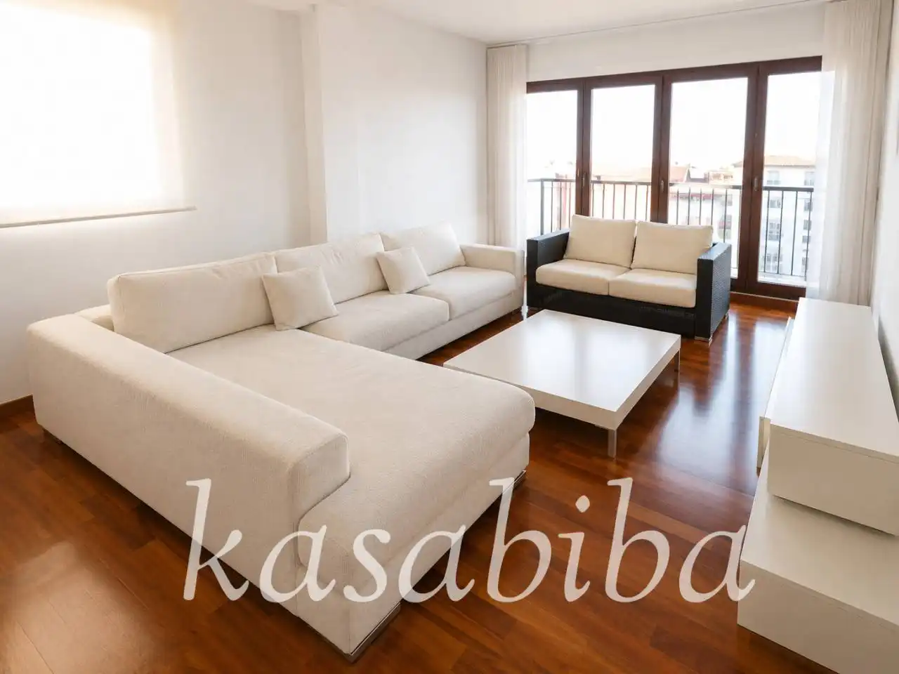 Wohnzimmer von Dachboden zum Verkauf in Valencia mit Klimaanlage, Heizung und Parkett