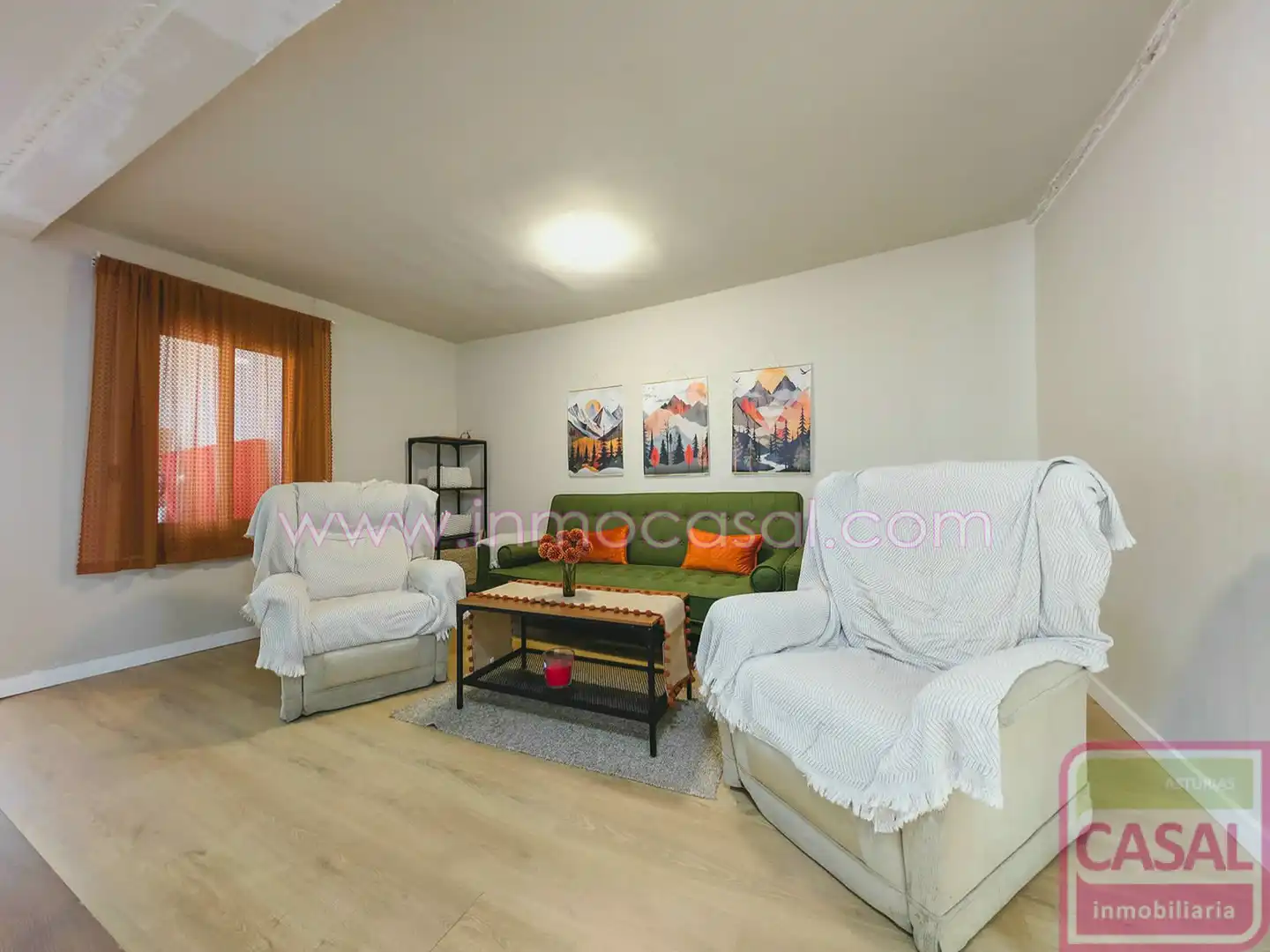 Sala de estar de Piso en venta en Mieres (Asturias) con Amueblado