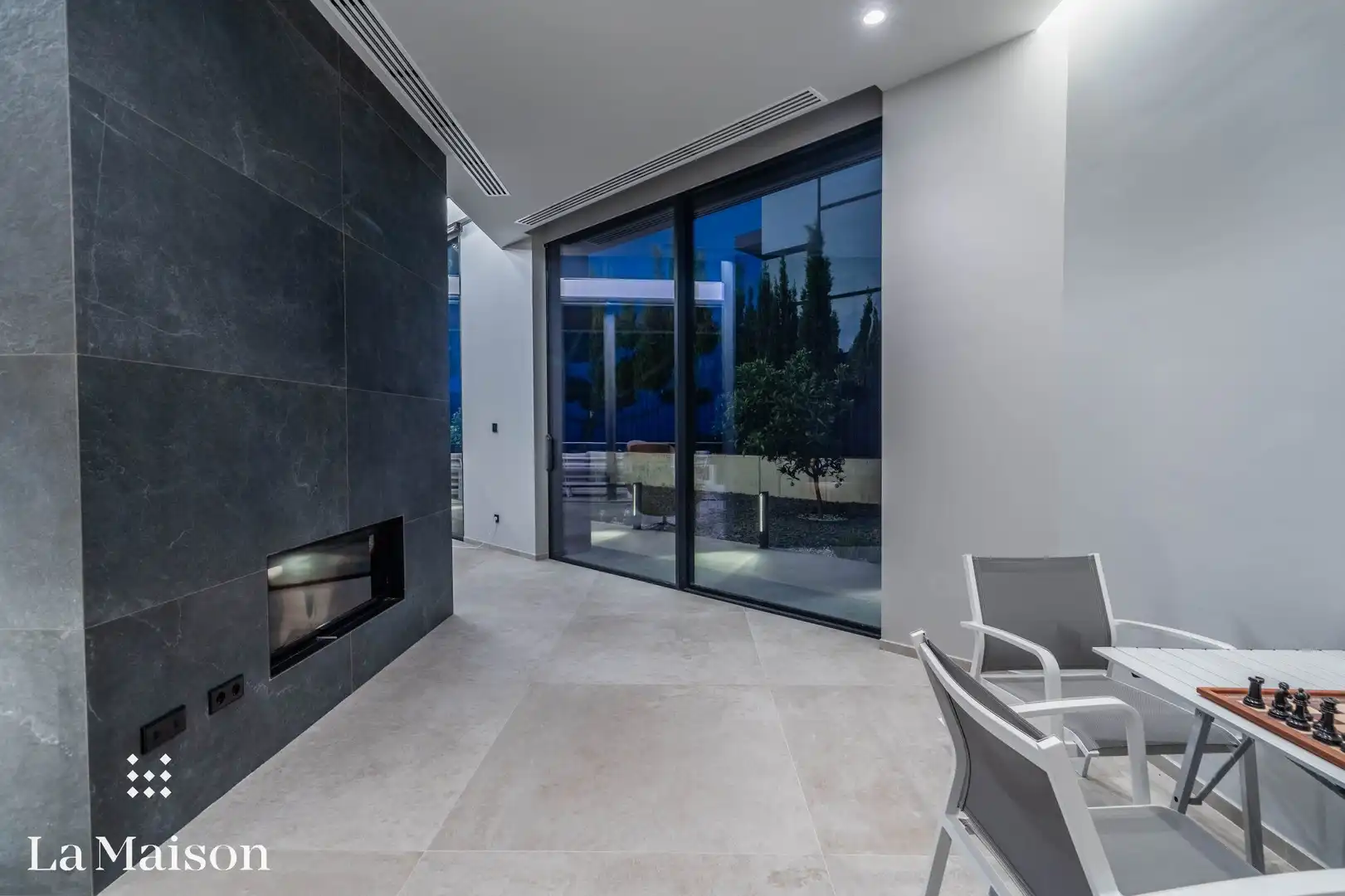 Terraza de Casa o chalet en venta en Caldes d'Estrac con Aire acondicionado, Calefacción y Jardín privado