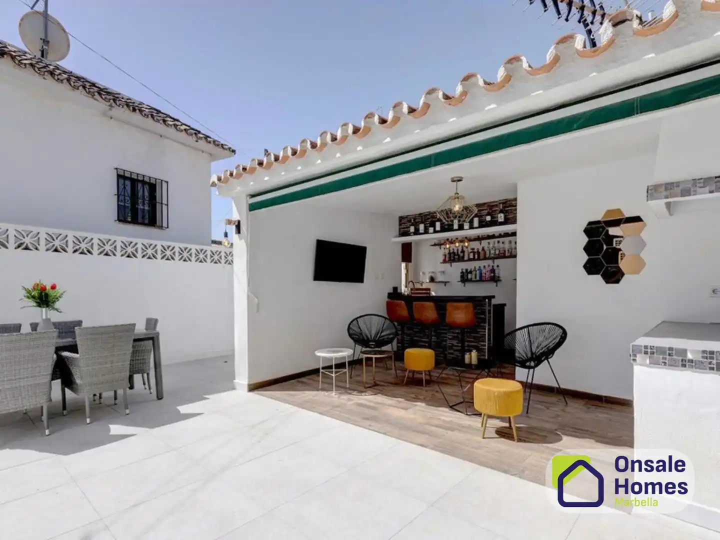 Terrassa de Casa o xalet en venda en Marbella amb Aire condicionat, Jardí privat i Terrassa
