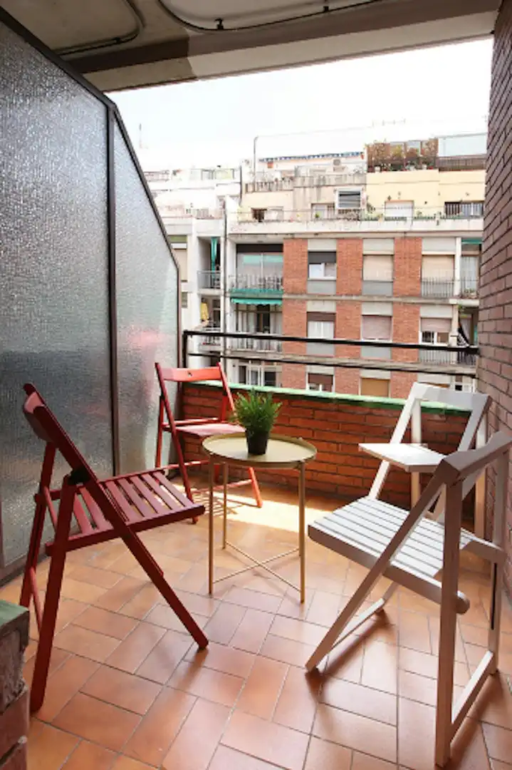 Terrace of Flat for rent in Barcelona  with Air Conditioner, Heating and Furnished