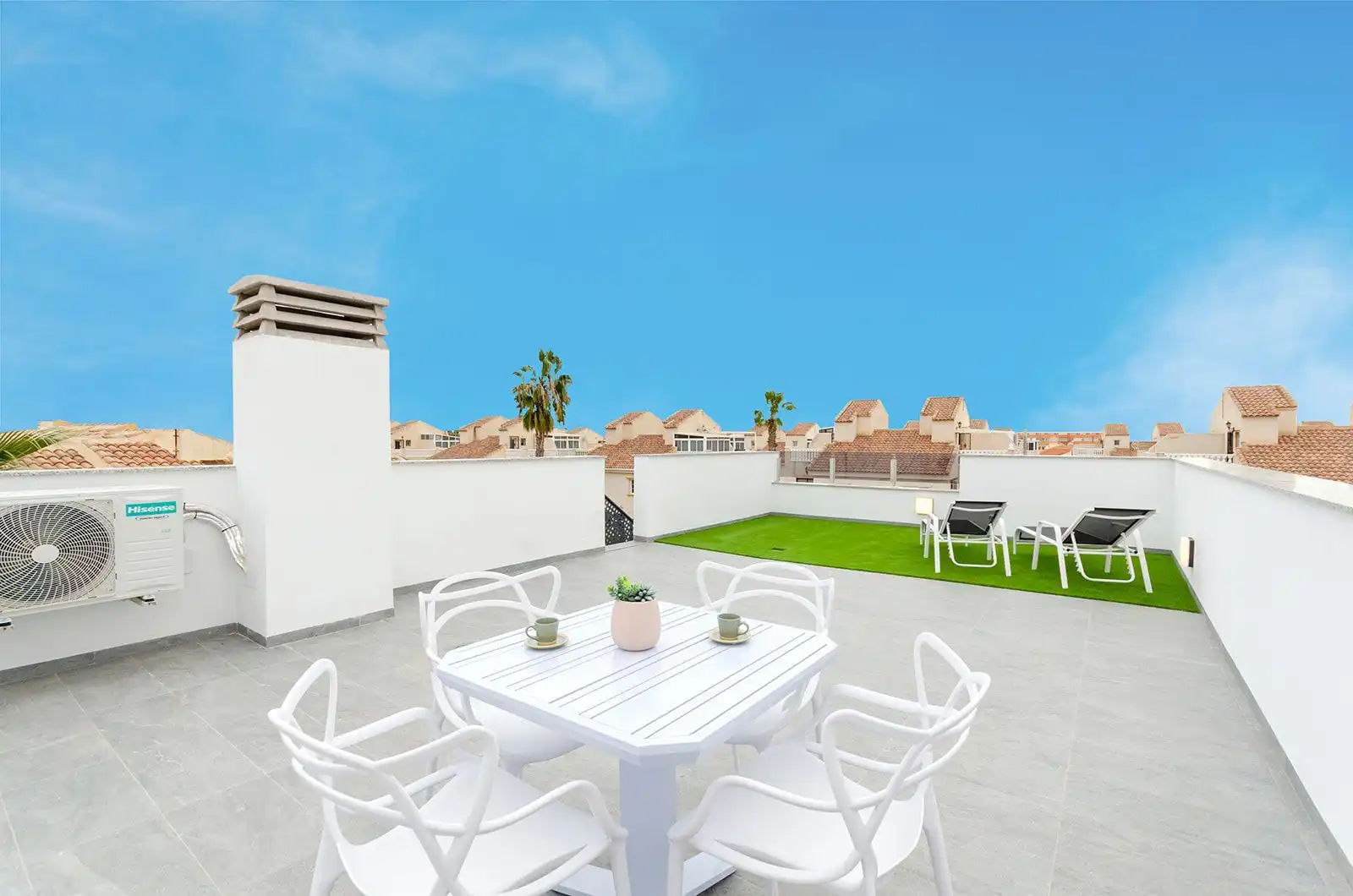 Terraza de Casa o chalet en venta en Torrevieja con Aire acondicionado, Jardín privado y Terraza