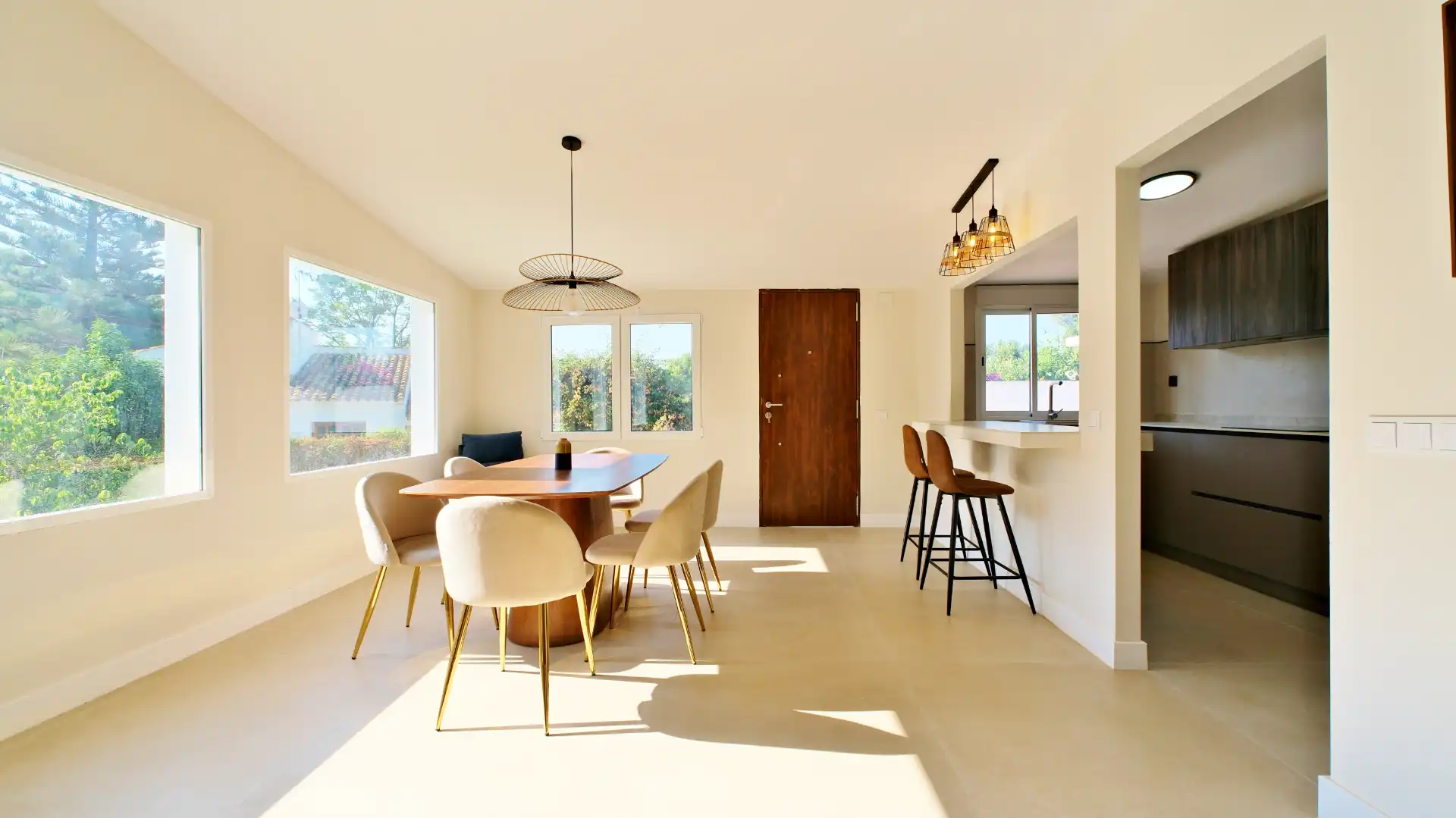 Dining room of Houses for rent in Sagunto / Sagunt  with Air Conditioner, Heating and Private garden