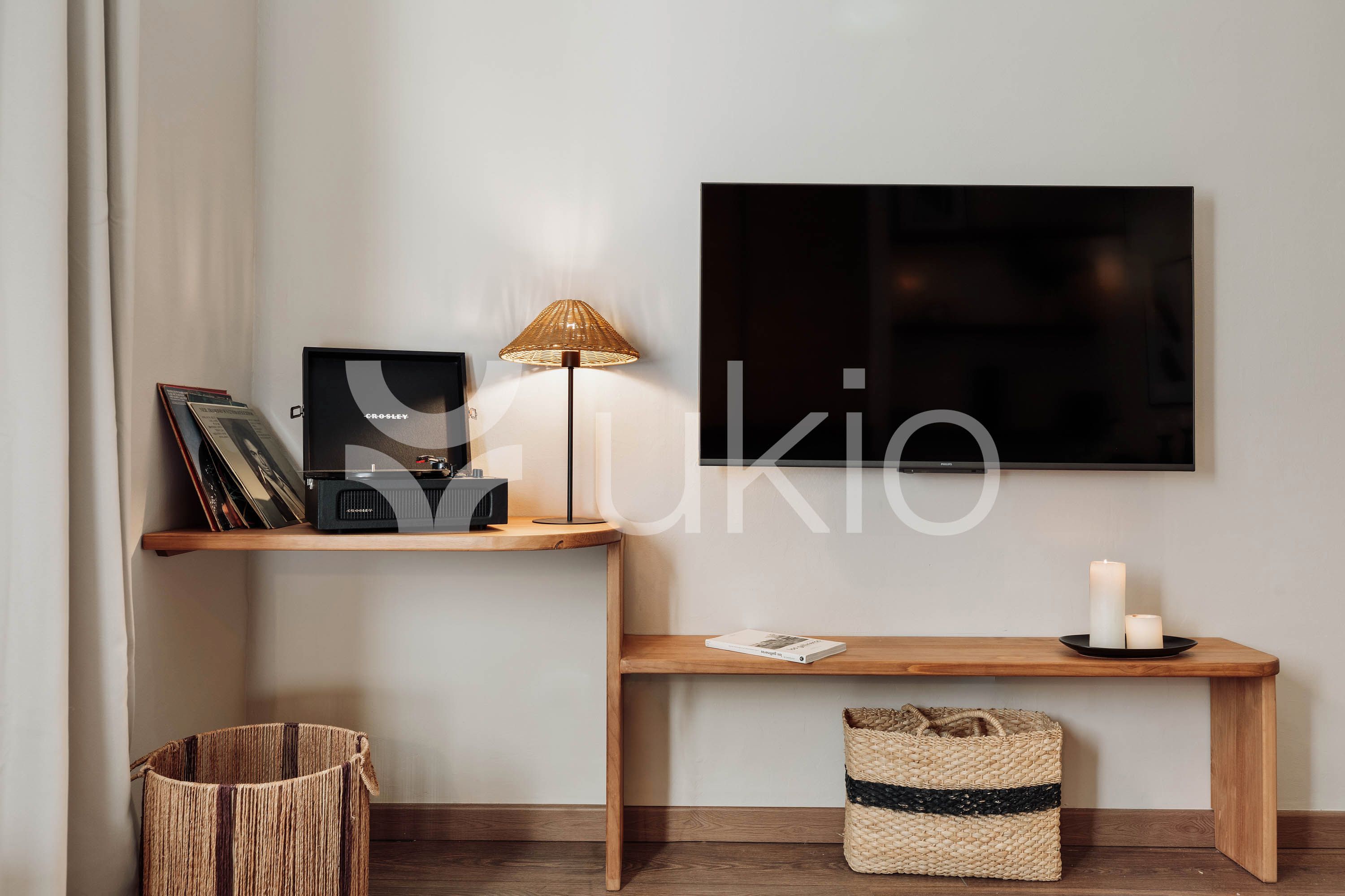 Sala d'estar de Apartament de lloguer en  Barcelona Capital amb Aire condicionat, Calefacció i Moblat