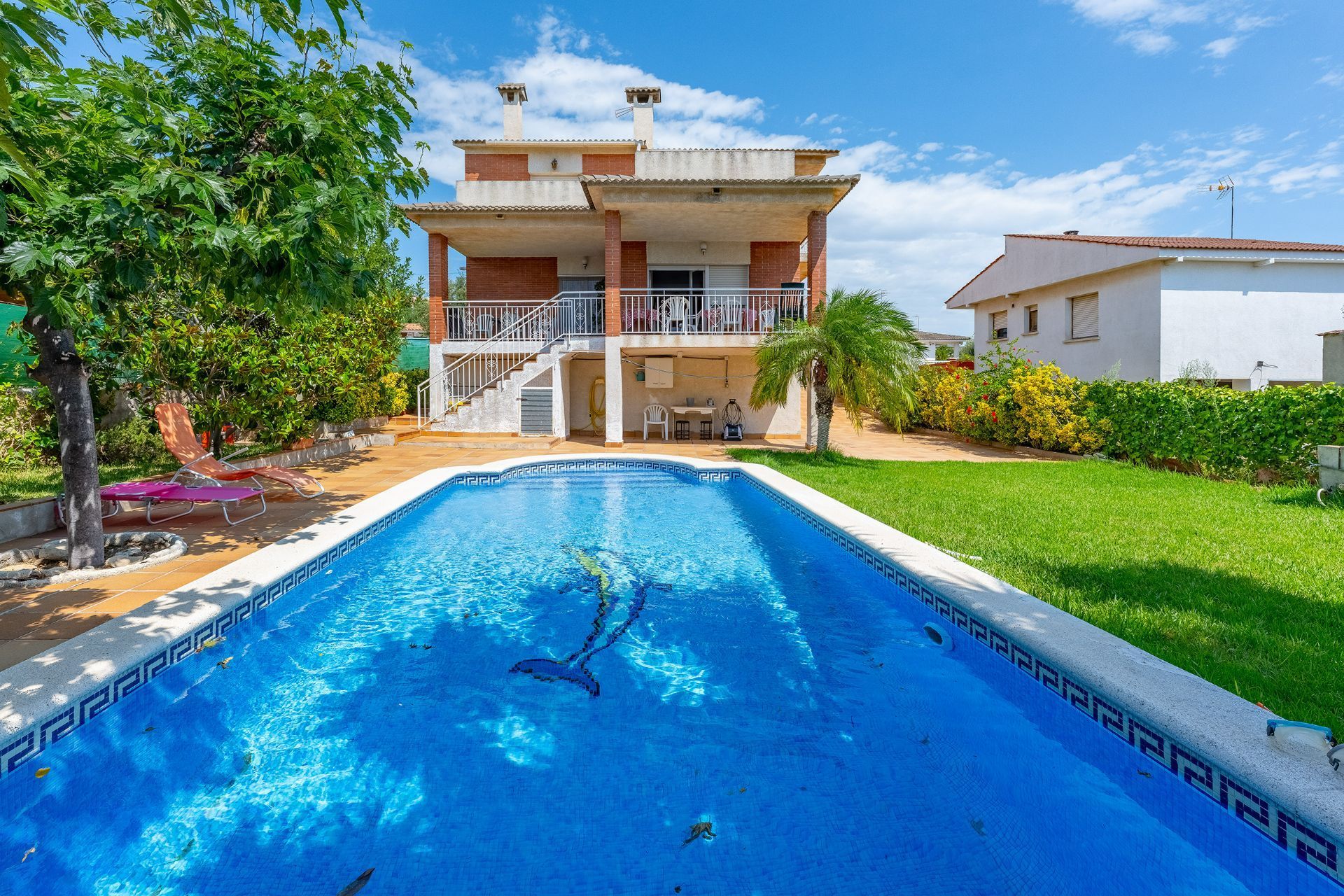 Swimming pool of House or chalet for sale in Calafell  with Private garden, Terrace and Storage room