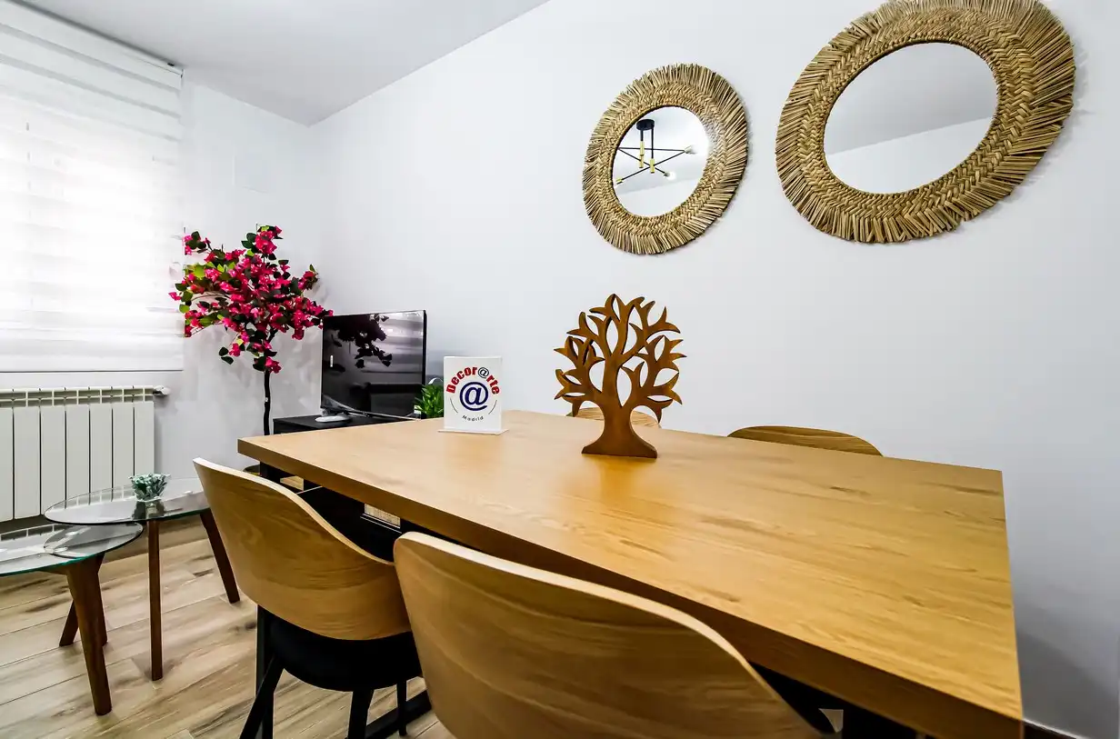 Dining room of Flat for sale in  Madrid Capital  with Air Conditioner, Heating and Furnished