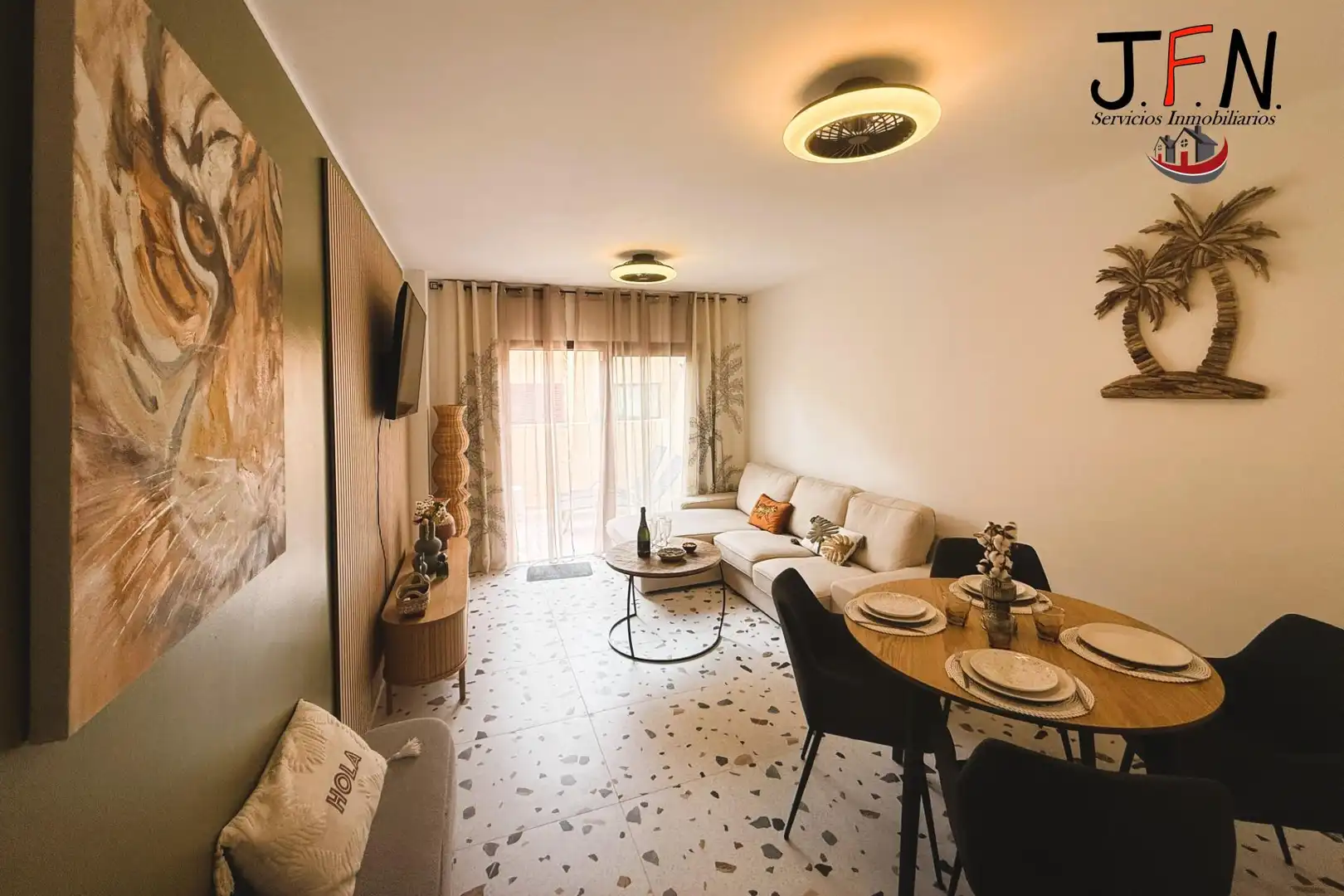 Living room of Ground floor for rent in Antigua  with Furnished, Alarm and Community pool